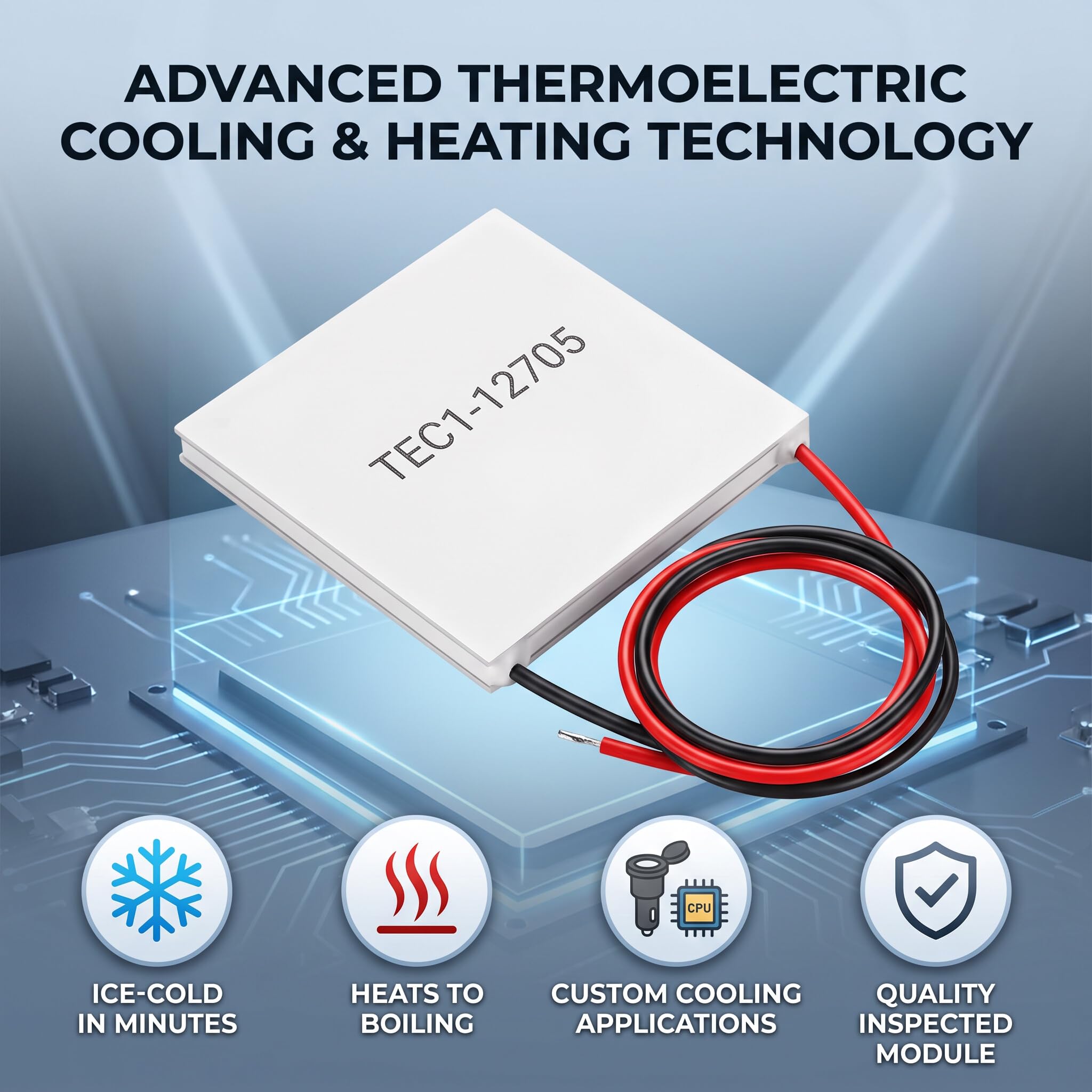 ✨T 'shop✨ Amazon.com: 12V 5A Peltier Module TEC1-12705 Thermoelectric